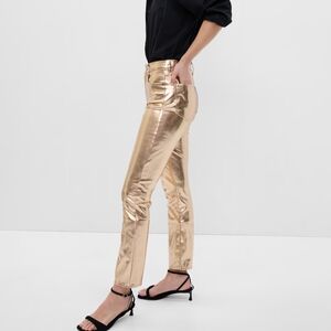 Gap High Rise Vegan Leather Vintage Slim Jeans, Petite, 26/2P